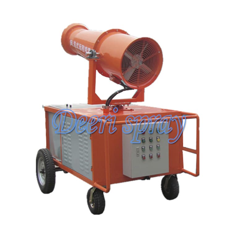 Portable long range spray large industrial cannon for dedust